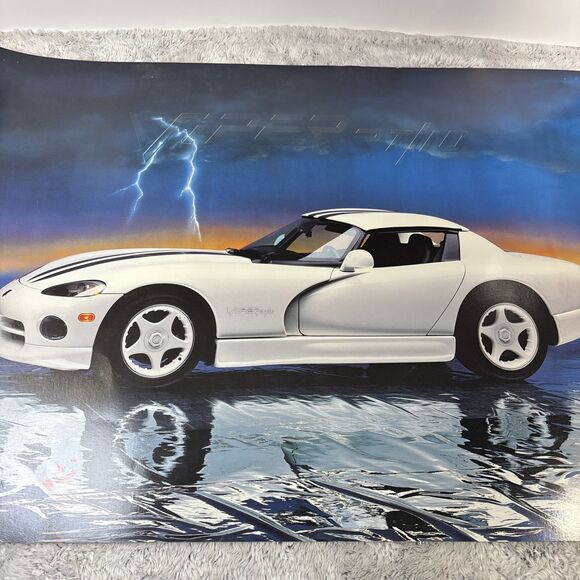 Vintage 1997 Dodge Viper RT/10 Poster Tangerine Press 24x18” - Picture 7 of 8